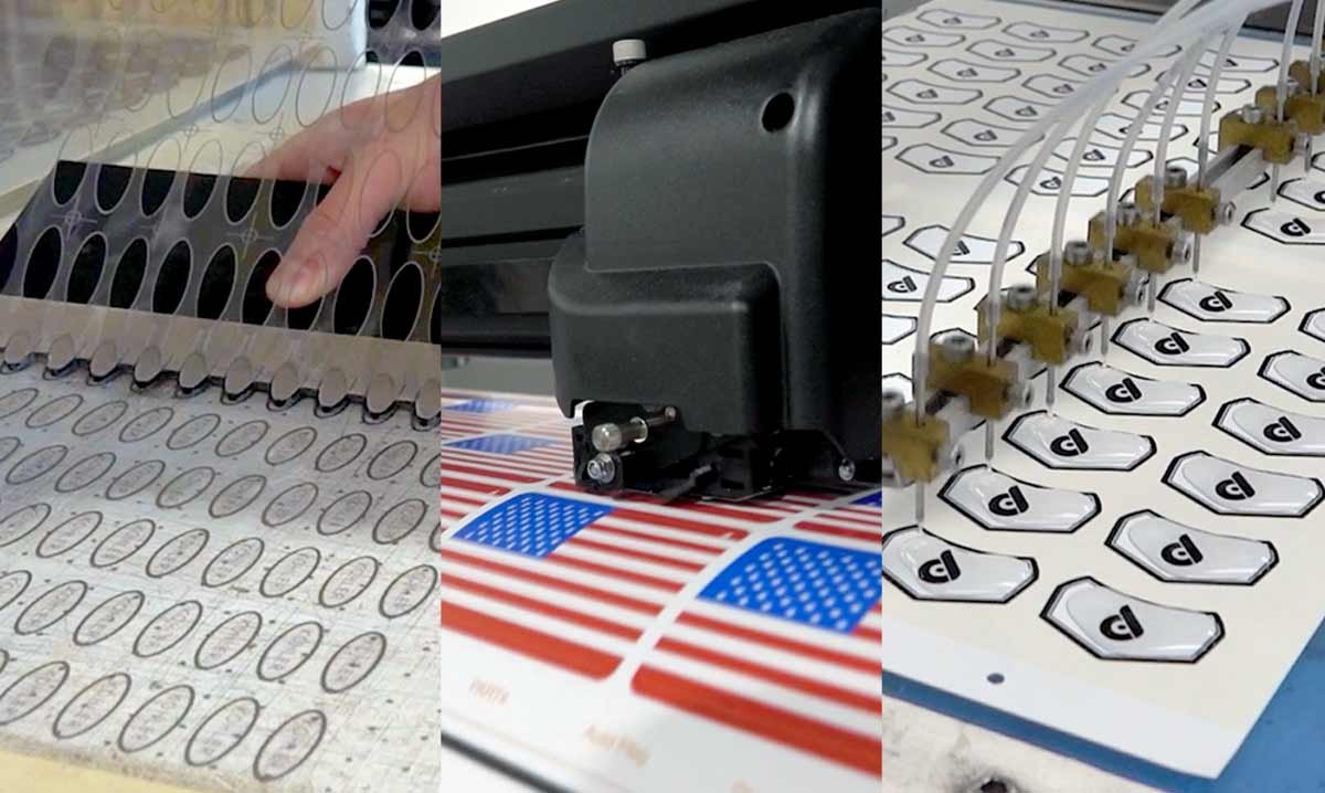 Collage of manufacturing process