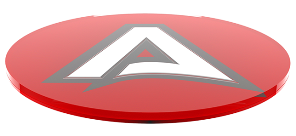film cut domed emblem