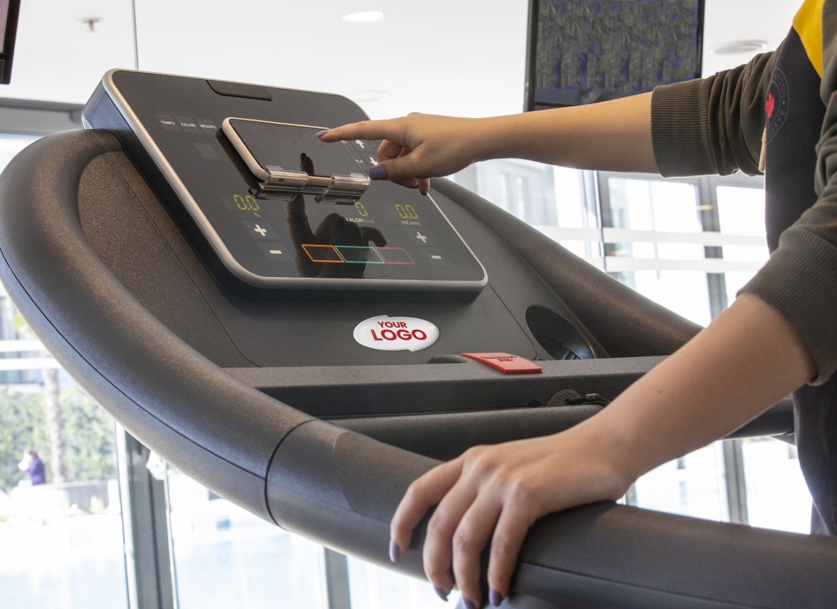 woman on a treadmill